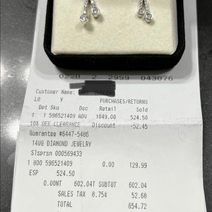 Ever US Diamond earring 3/8 ct tw